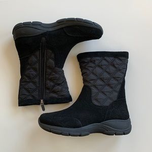 Quilted Nylon & Suede Cold Weather Boot - Waterproof & Insulated NWT 7m